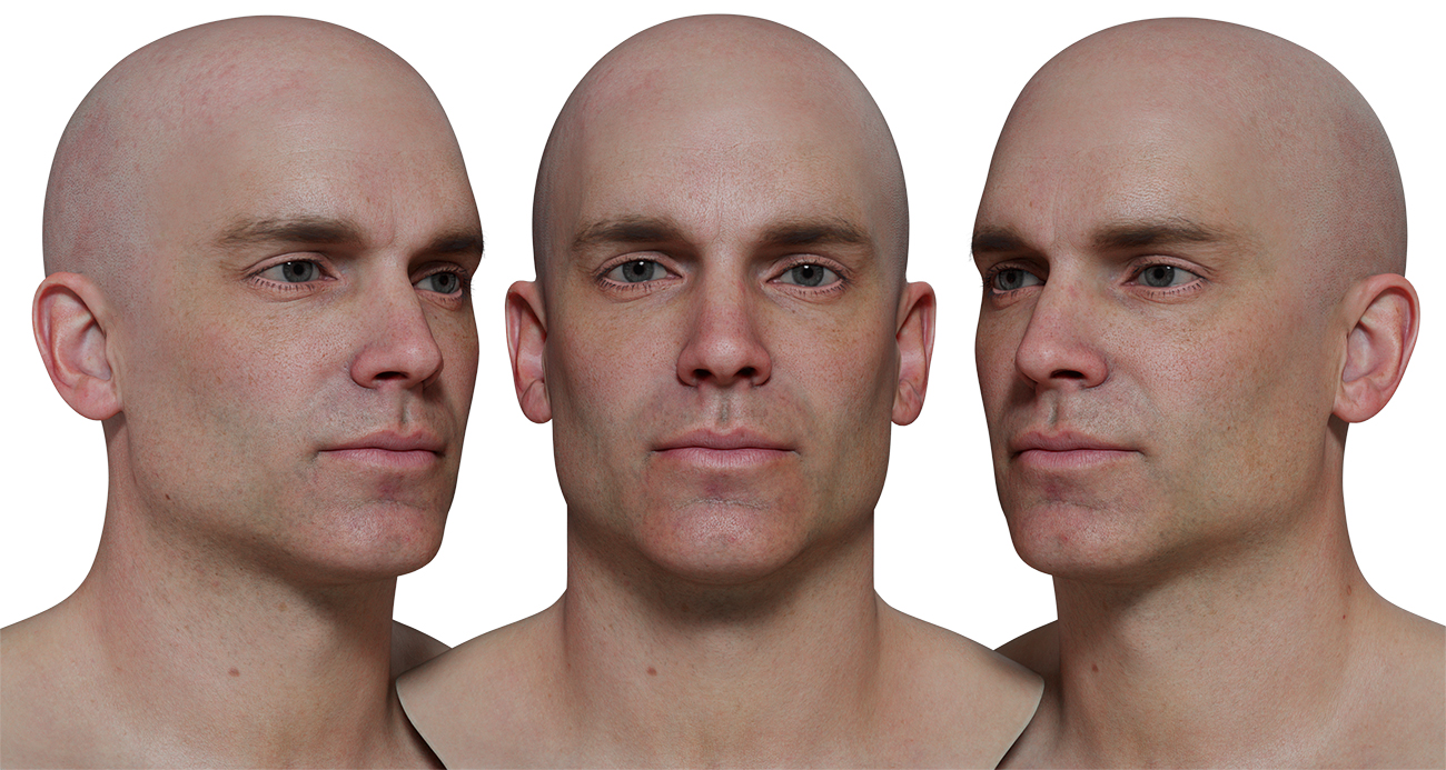 Download realistic 3d head models